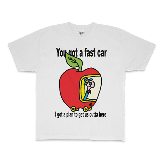 FAST CAR - T-Shirt shipping Cotton • Crew neck DTG Men’s Clothing Oversized